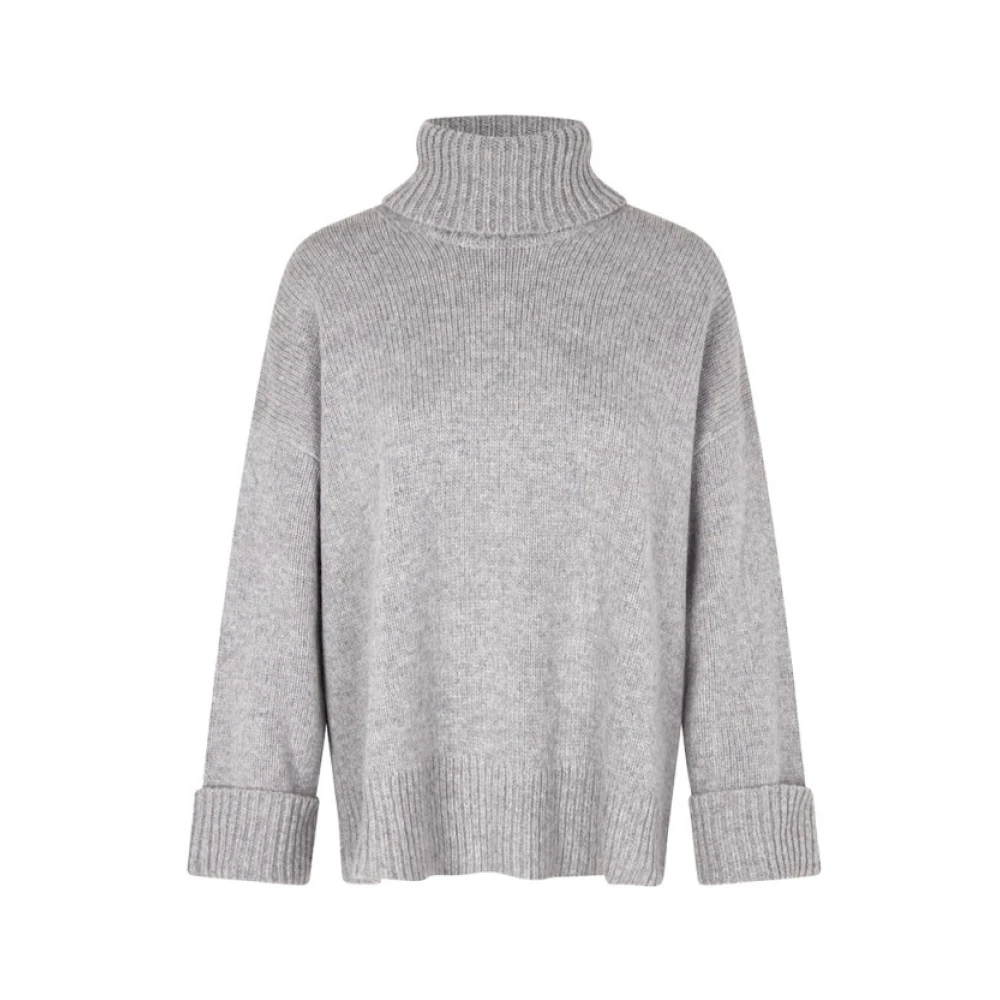 Samsøe Oversized Coltrui Wollen Trui Gray Dames