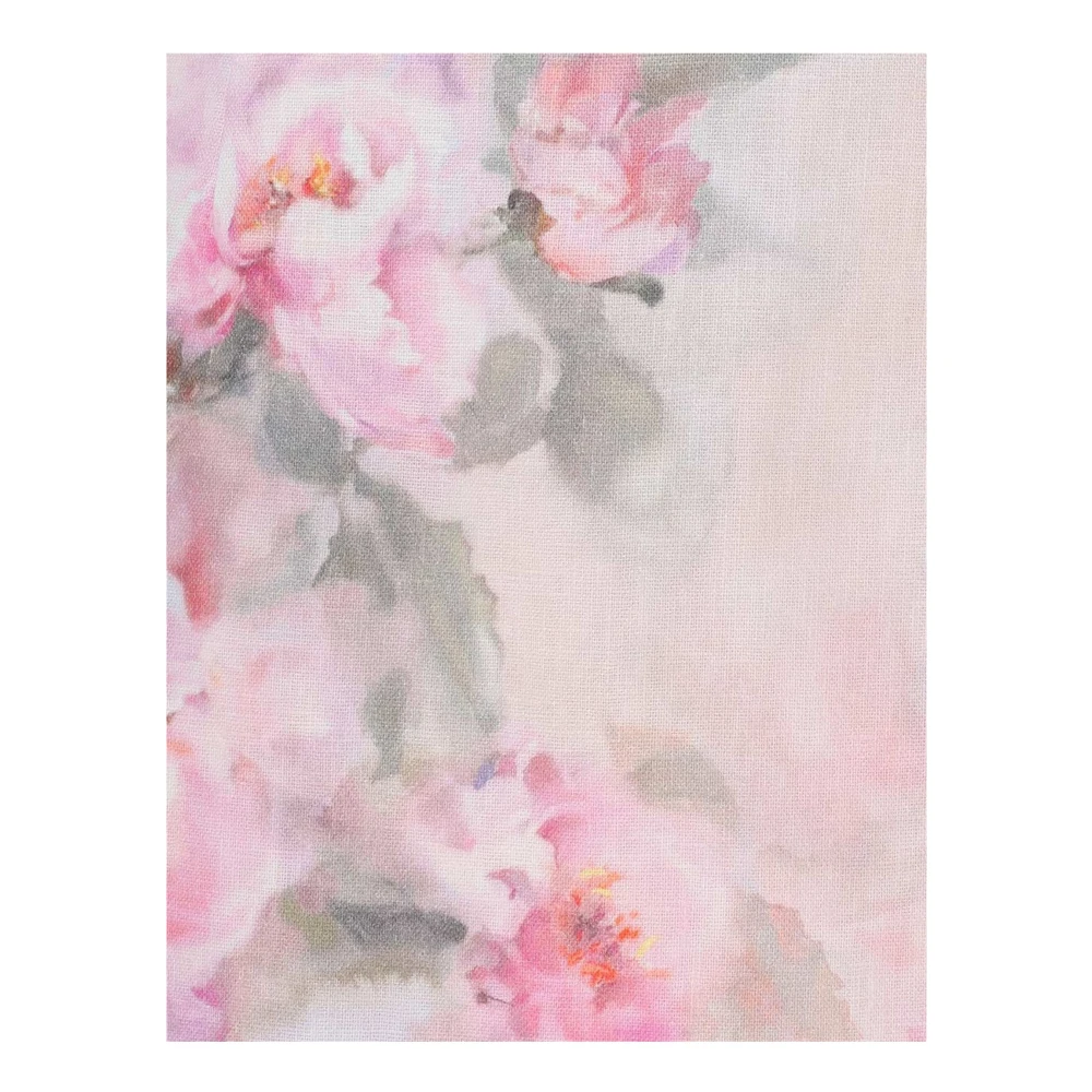 Zimmermann Roze Bloemen Mini Rok met Kristal Trim Pink Dames