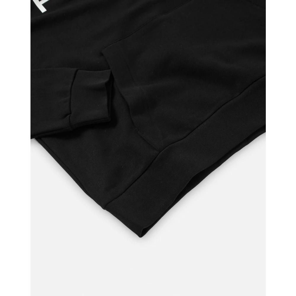 Flâneur Gedrukt Logo Hoodie Sweaters Black Heren