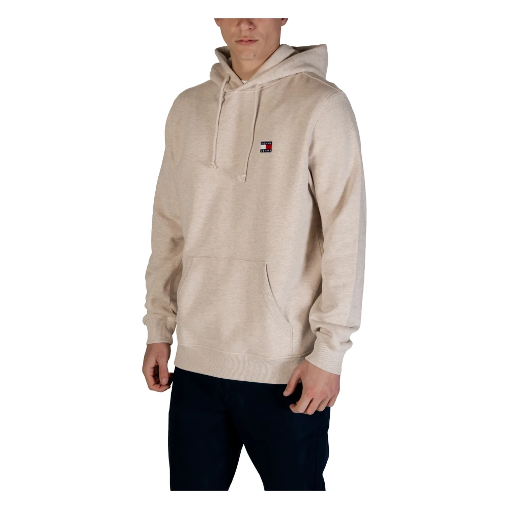 Tommy Jeans Eco-Vriendelijke Heren Capshirt Sweatshirt Beige Heren