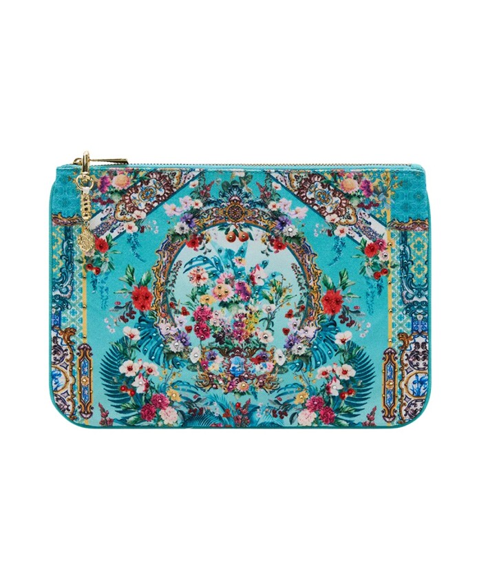 gardens-of-queluz-canvas-clutch