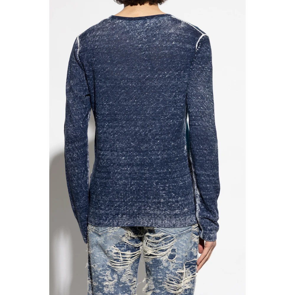 Diesel Geribbelde top K-Rod Blue Heren