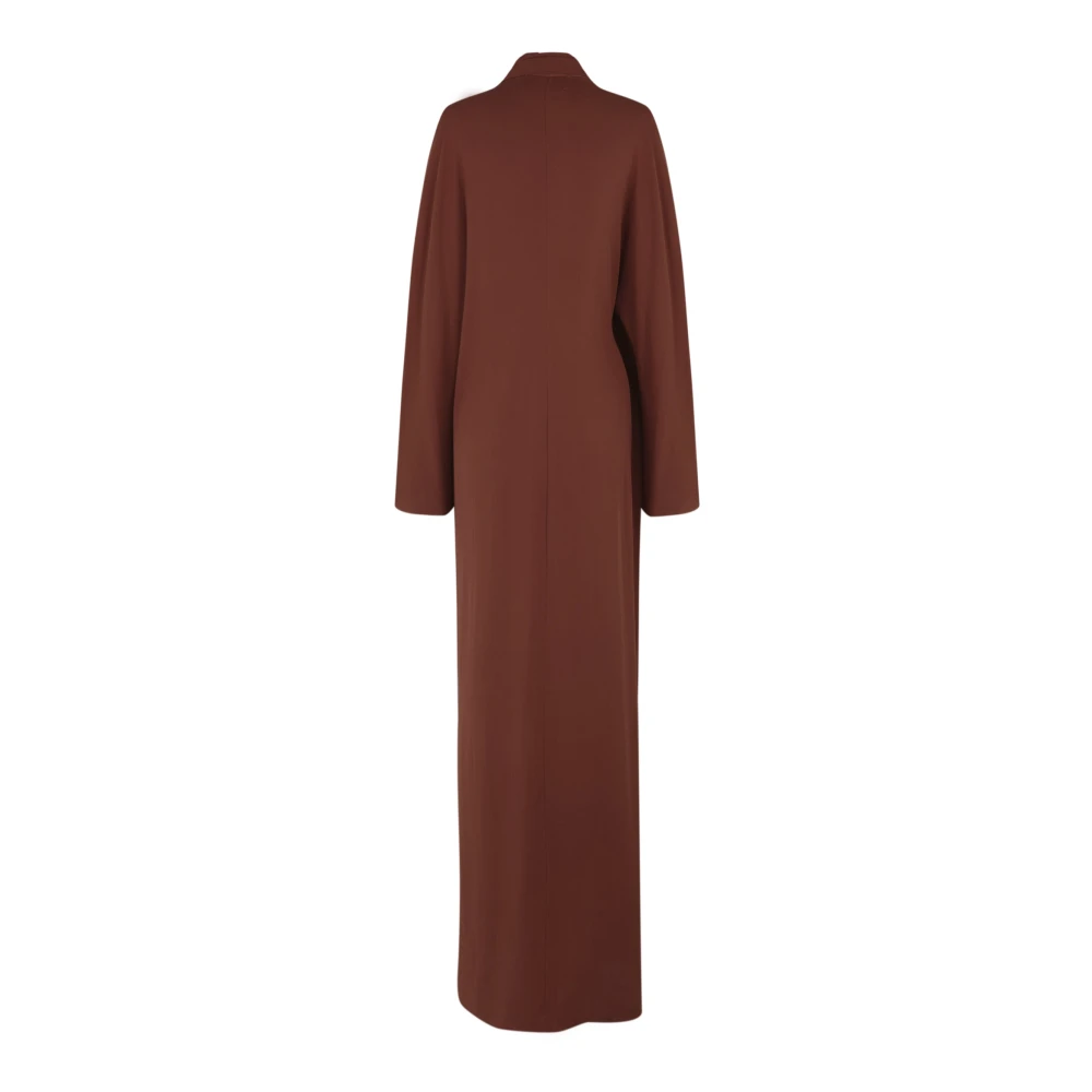 Cortana Zijden Kimono Stijl Lange Jurk Bordeaux Red Dames