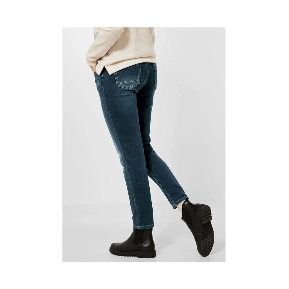 cecil Stijlvolle Denim Jeans Blue Dames