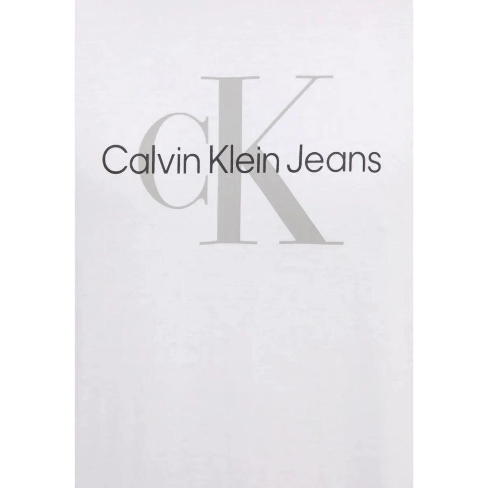 Calvin Klein Jeans Herenmode Tees en Polos White Heren