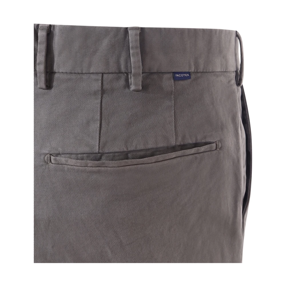 Incotex Grijze Katoenen Broek Gemaakt in Italië Gray Heren