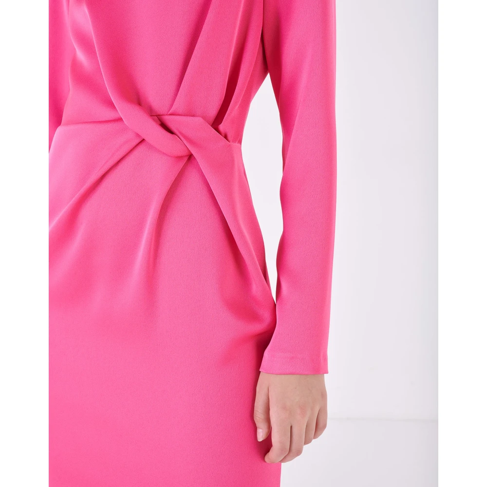 Silvian Heach Korte gedrapeerde jurk met kruisdetail Pink Dames