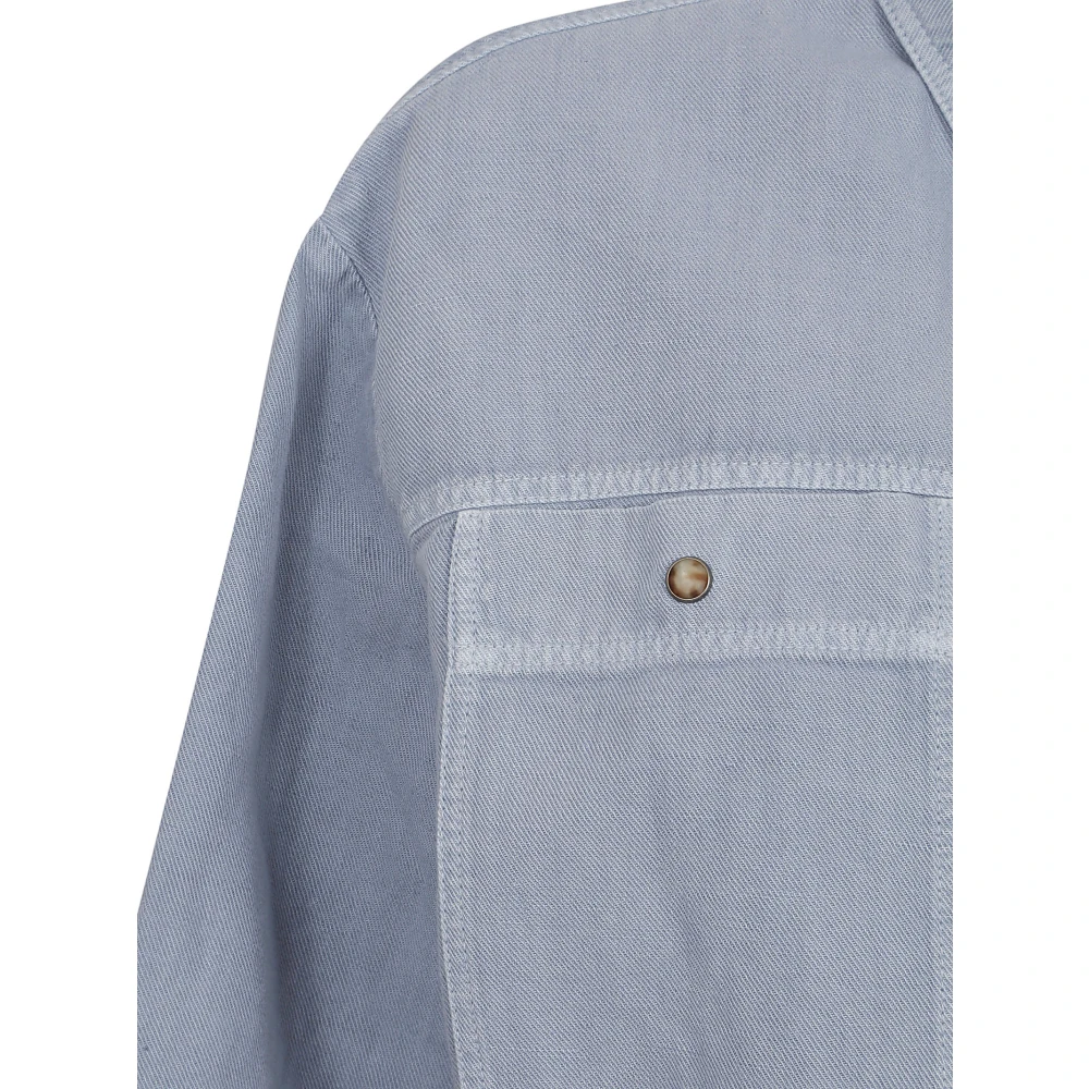 BRUNELLO CUCINELLI Cardigan Sweatshirt Cotton Cover Blue Dames