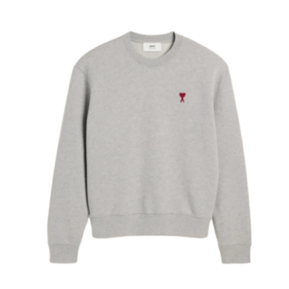 Ami Paris Hart Sweatshirt Grijs Gray Dames