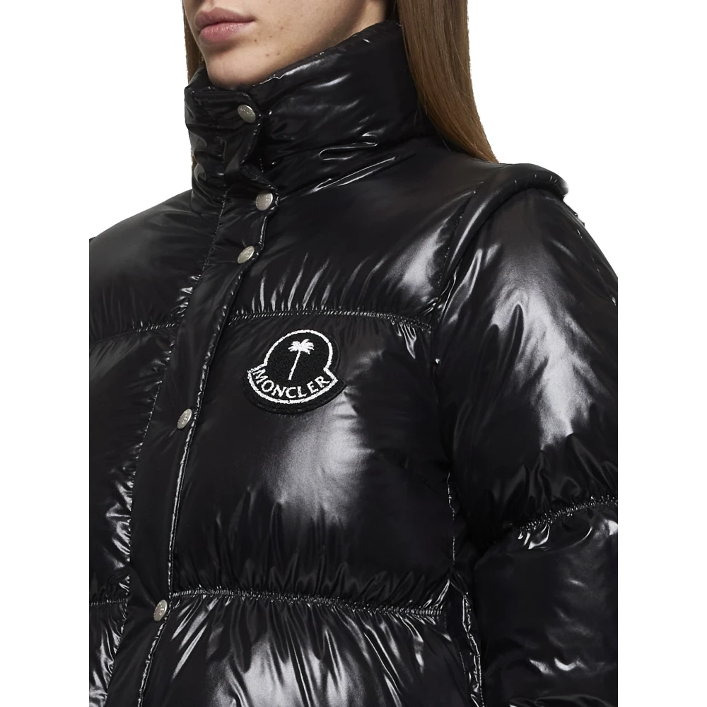 Moncler Zwarte Winterjassen Black Dames