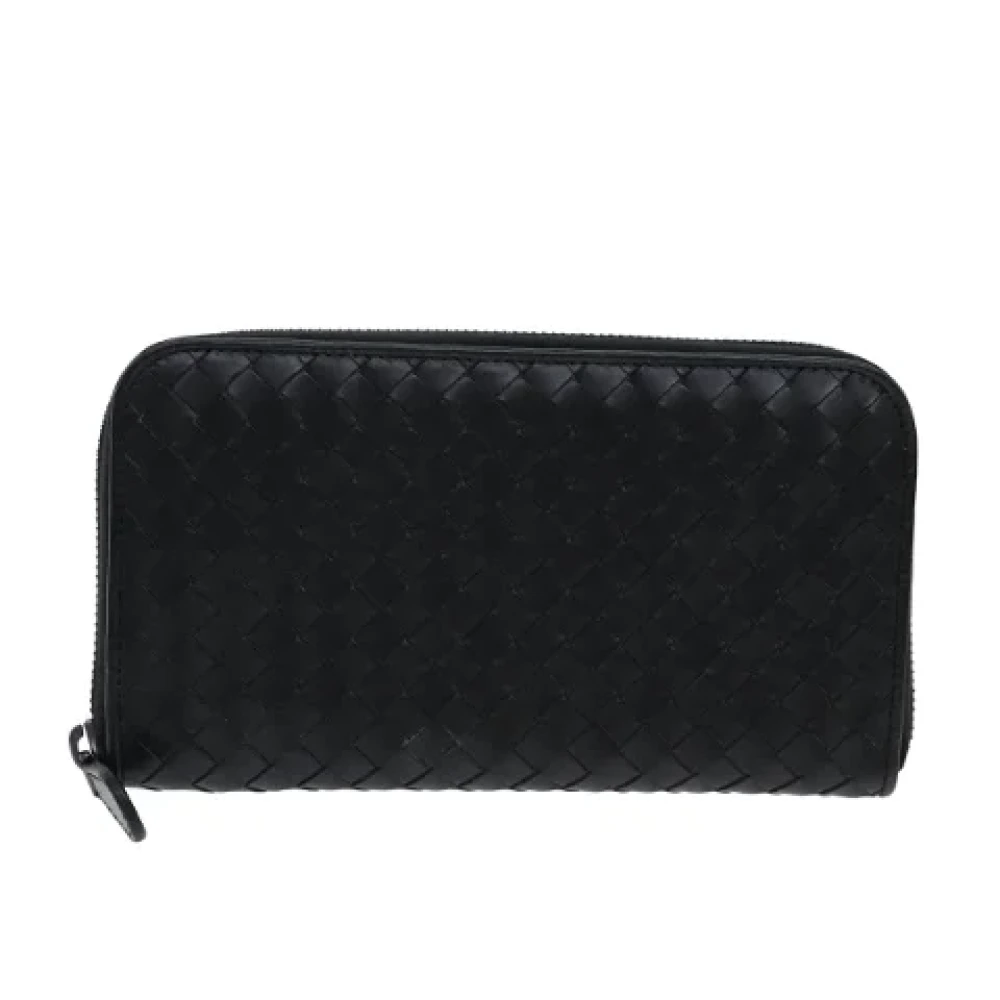 Bottega Veneta Vintage Pre-owned Leather wallets Black Dames