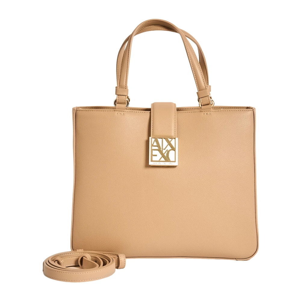 Armani Exchange Mujer Beige Bolso De Mano Ax