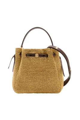 Romy Straw Bucket Bag