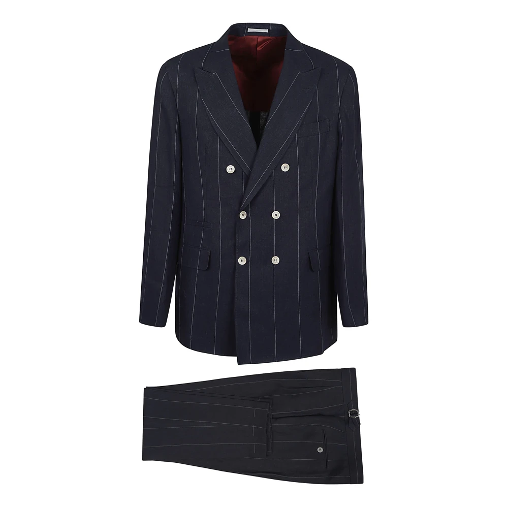 Suits > Suit Sets > Double Breasted Suits - - Brunello Cucinelli - Modalova