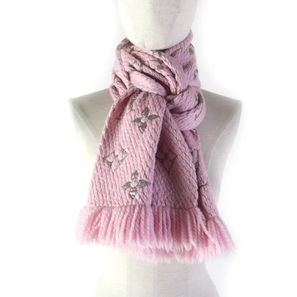 Louis Vuitton Vintage Pre-owned Silk scarves Pink Dames