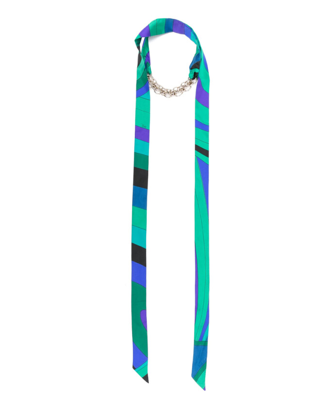 imprime-geometrique-vert-foret-collier