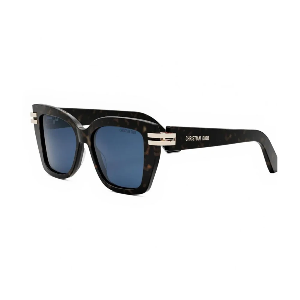 Dior Unisex Brown Sunglasses, 52 Mm, Blue Lens Sunglasses Havana Frame