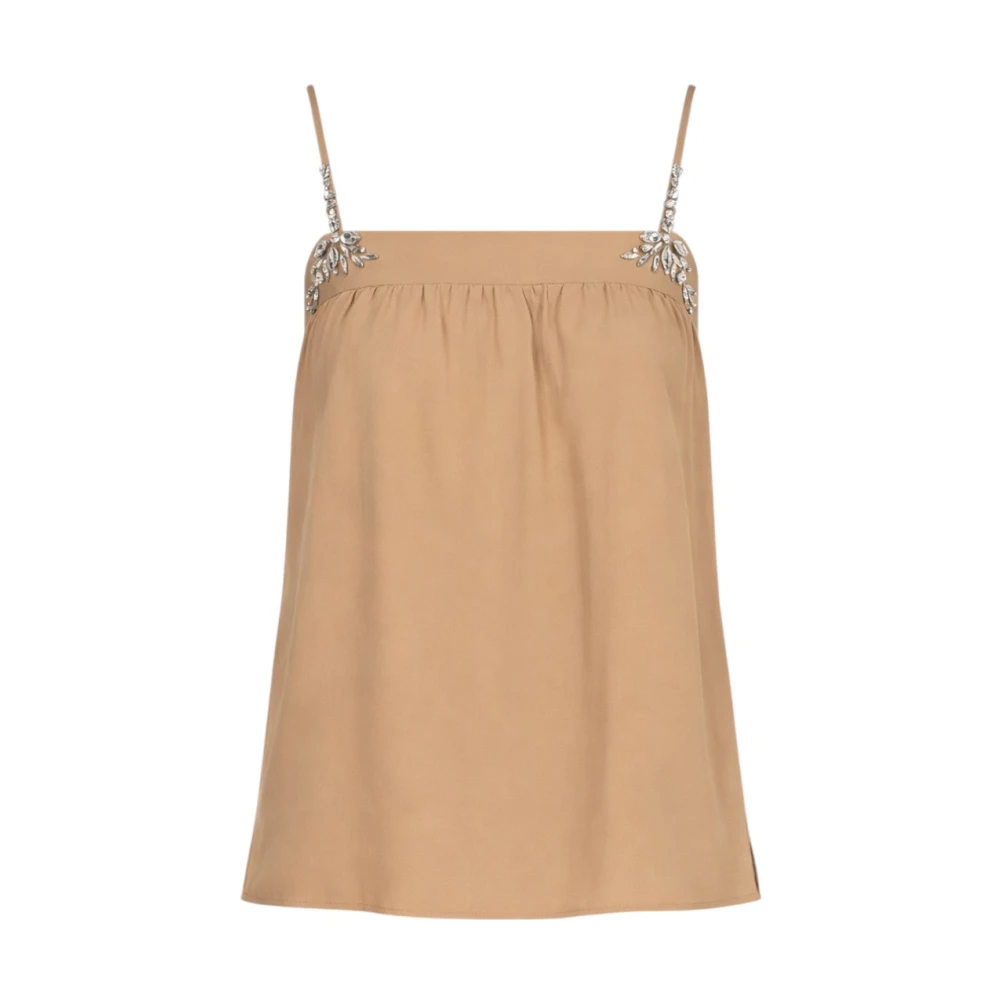 Liu Jo Mujer Beige - Top De Lyocell - Tops - L - Top De Lyocell