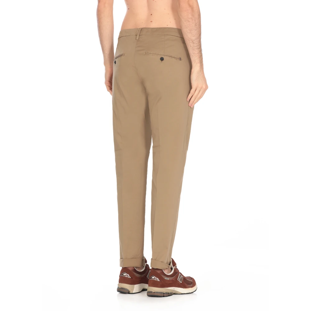Dondup Beige Katoenen Broek met Zakken Beige Heren