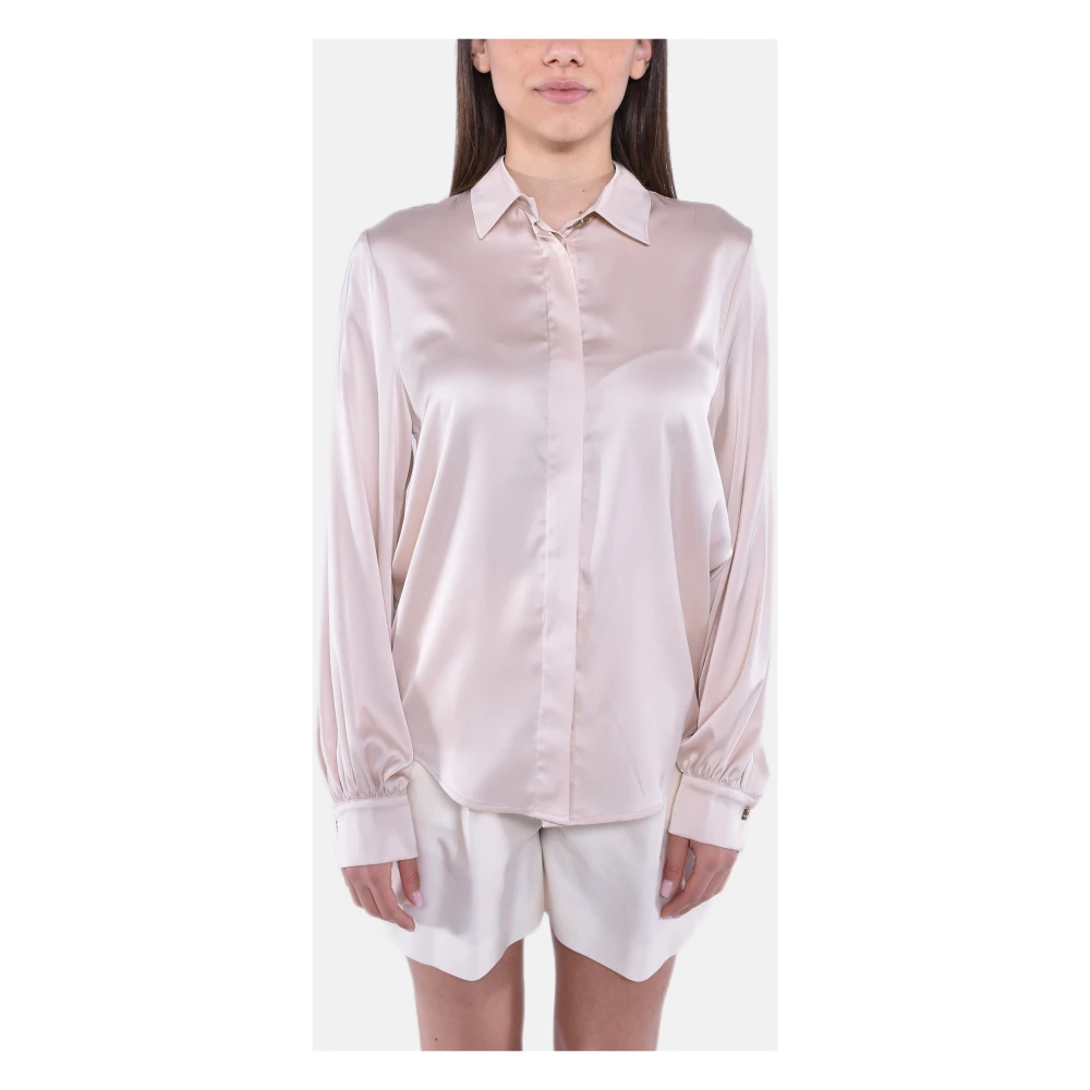 MVP wardrobe Elegante Blouse met Stretchstof Pink Dames