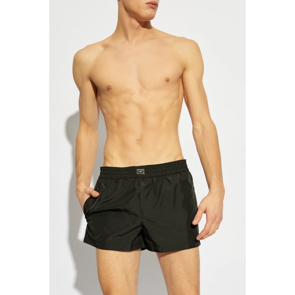 Dolce & Gabbana Zwembroek Black Heren