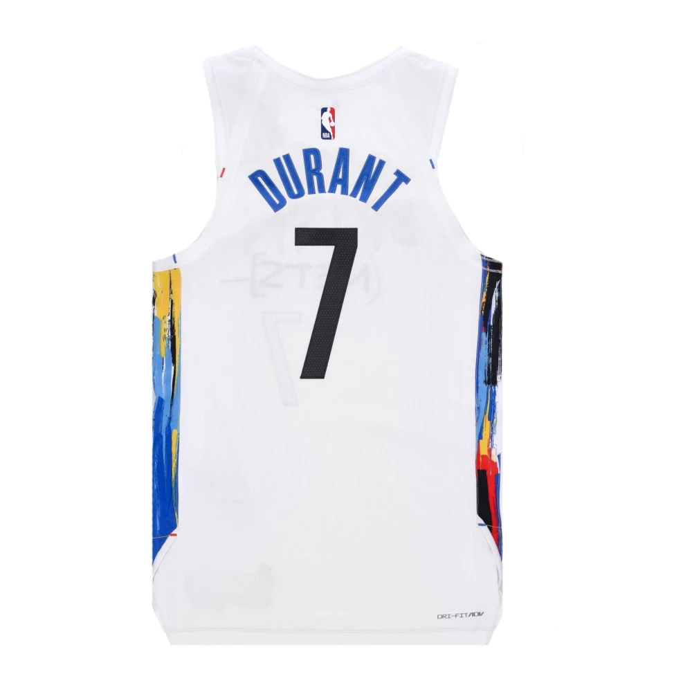 Nike City Edition Basketball Tank Top Durant White Heren