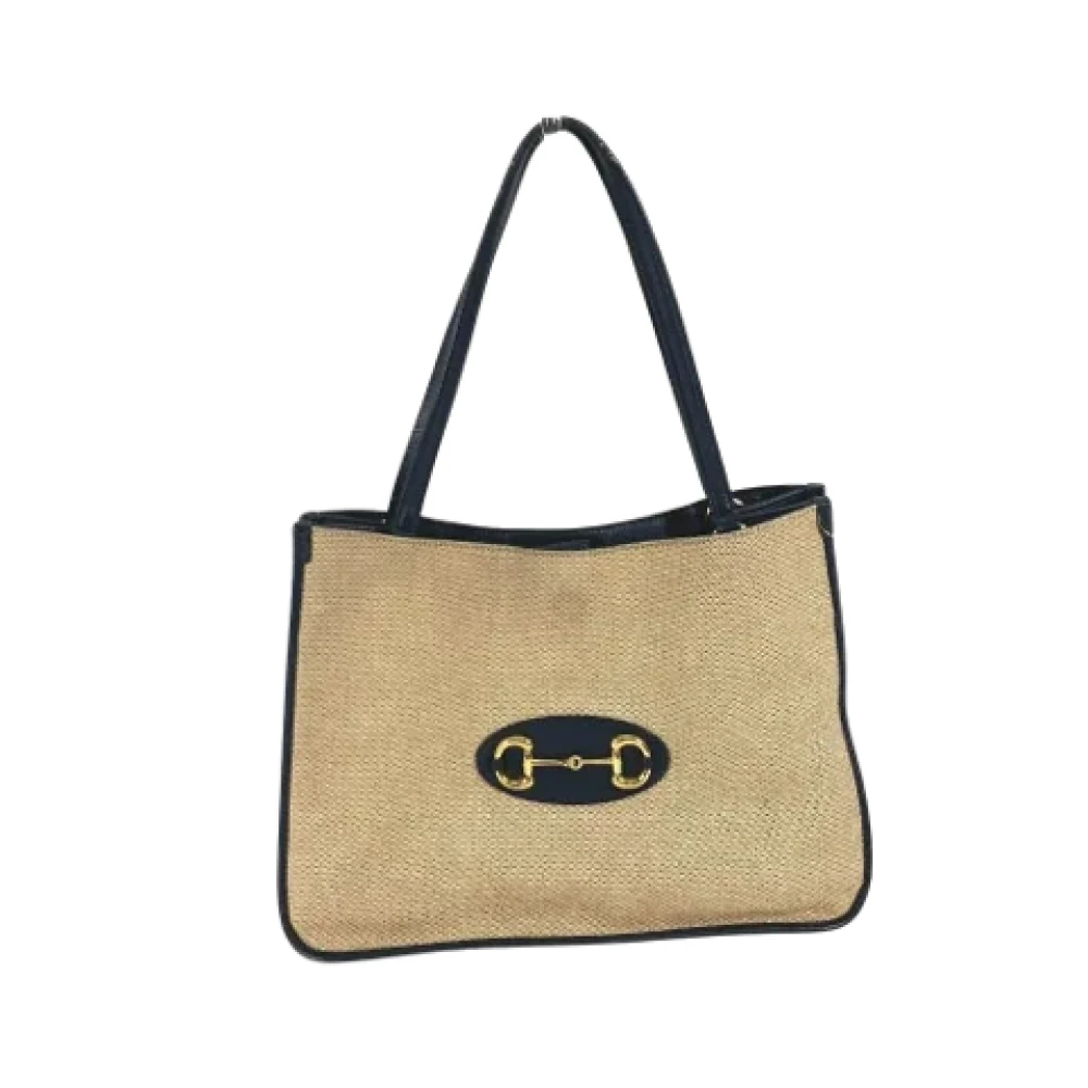 Gucci Vintage Pre-owned Fabric gucci-bags Beige Dames