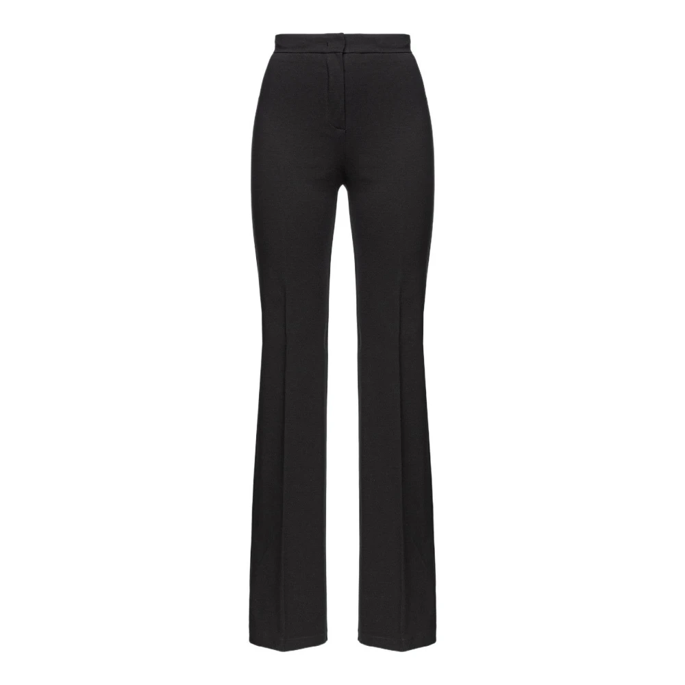 Pinko Women's Black Wide Trousers