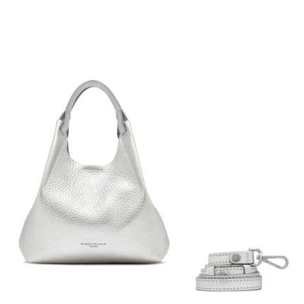Gianni Chiarini Middelgrote tas van graanleer Gray Dames