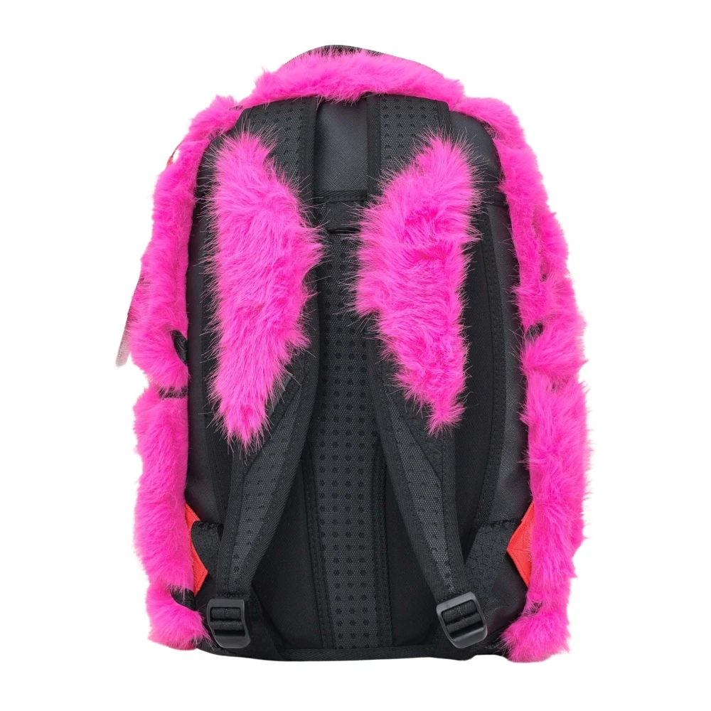 Sprayground Faux Fur Fuchsia Rugzak Limited Edition Pink Dames