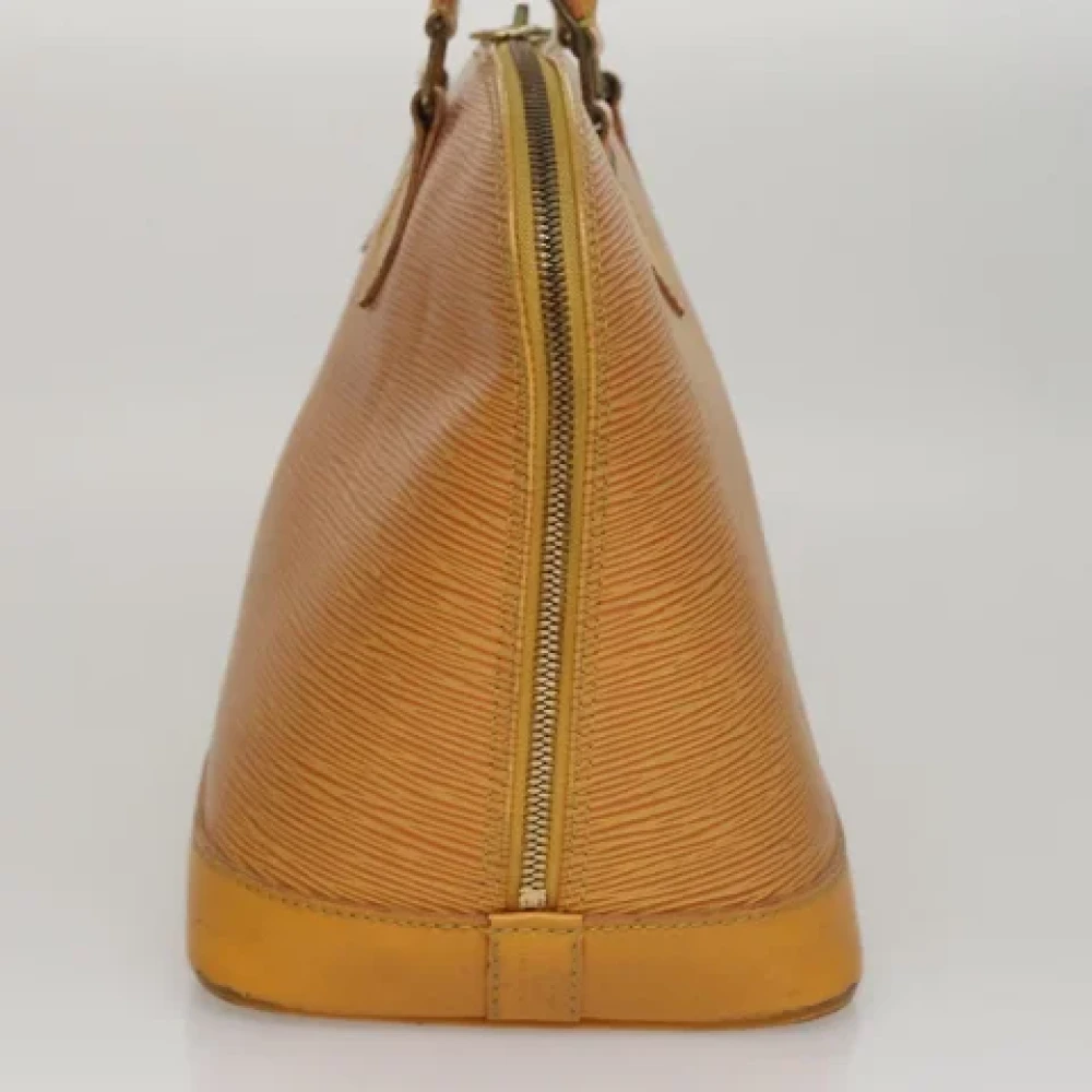 Louis Vuitton Vintage Pre-owned Leather handbags Yellow Dames