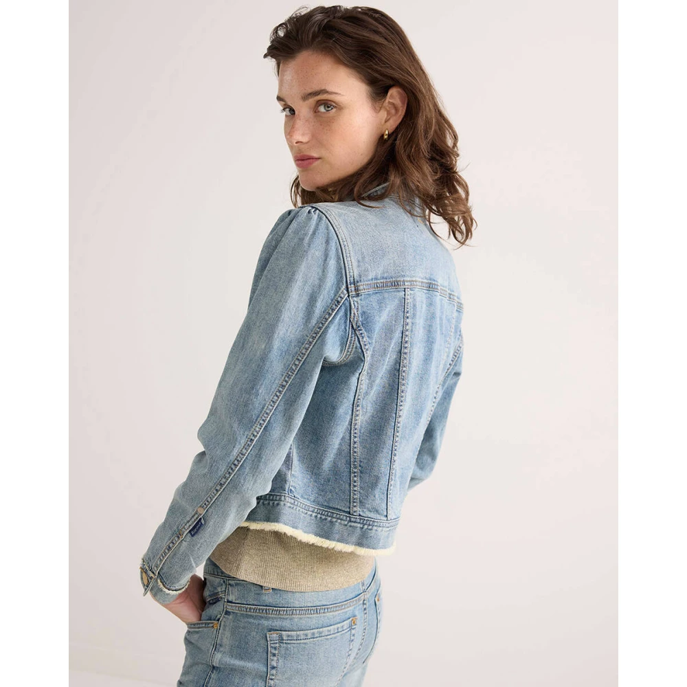 Summum Woman Lichtgewicht Katoenen Slim Jeans Jack Blue Dames