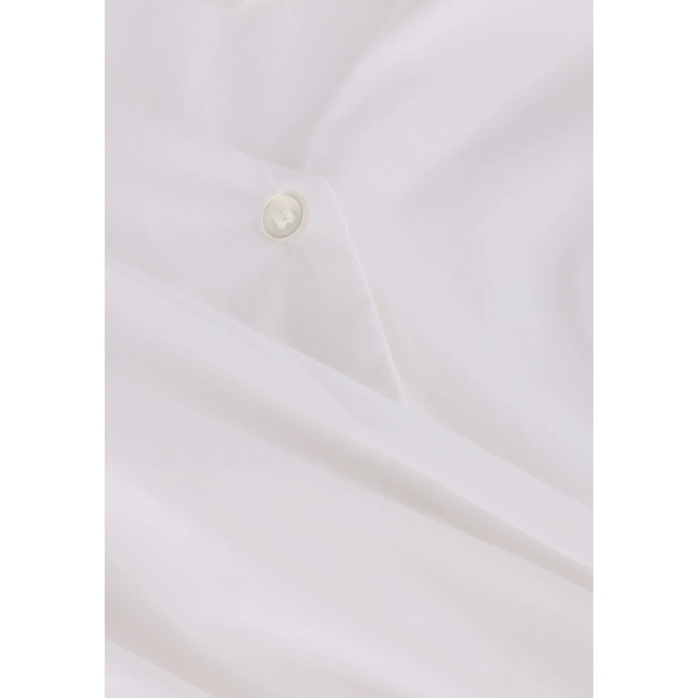 Object Witte Sculpture Fit Blouse Met Lange Mouwen White Dames