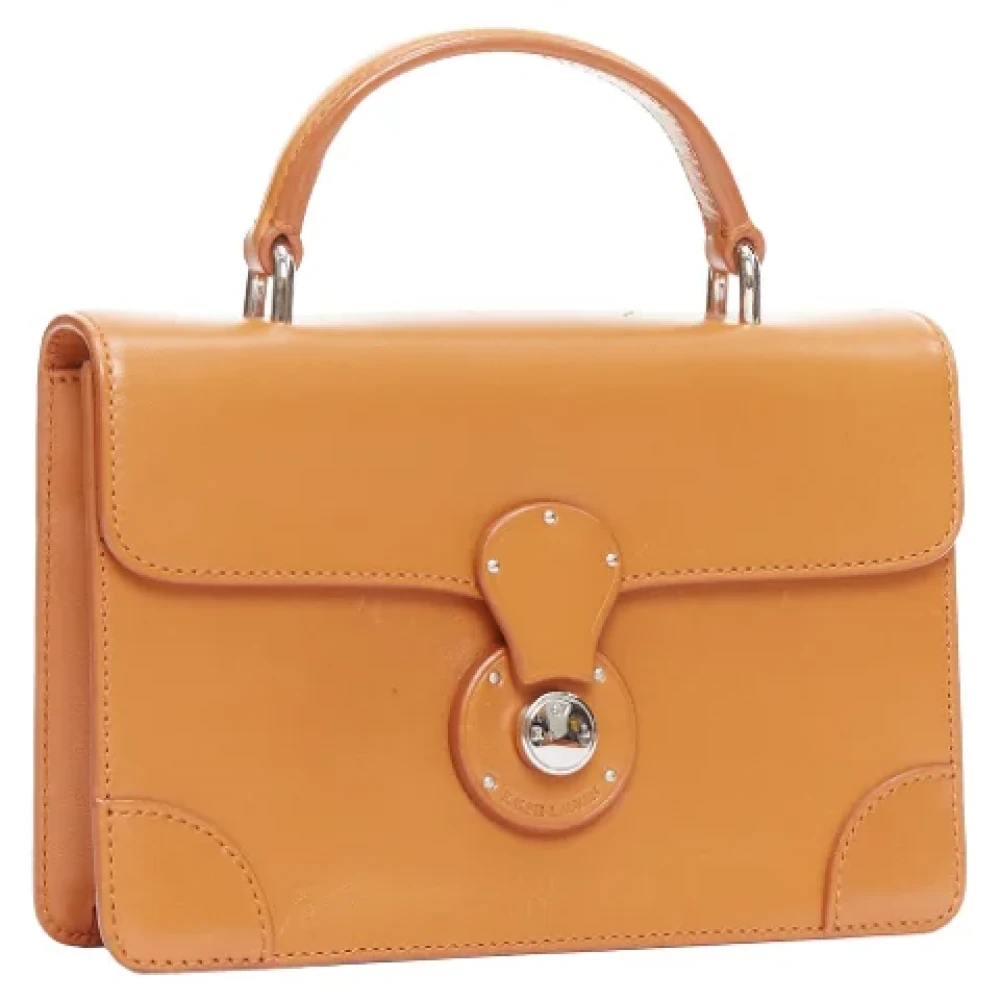 Ralph Lauren Pre-owned Leather crossbody-bags Brown Dames