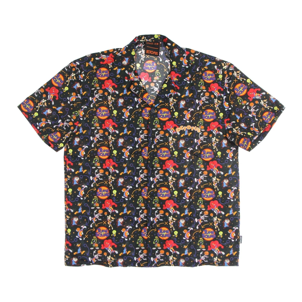 Octopus Space Jam Tune Squad Shirt Zwart Multicolor Heren