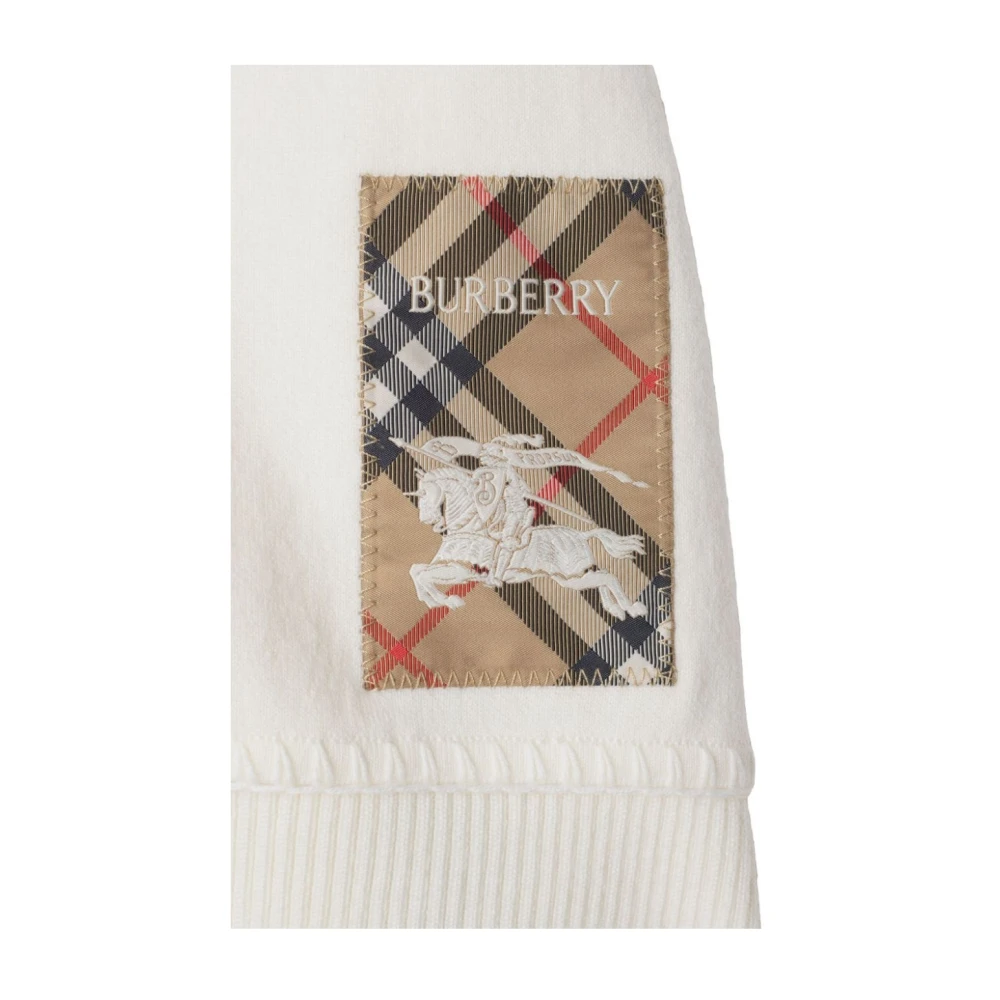 Burberry Ivoor Wol Kinderen Cape Jas Beige Heren
