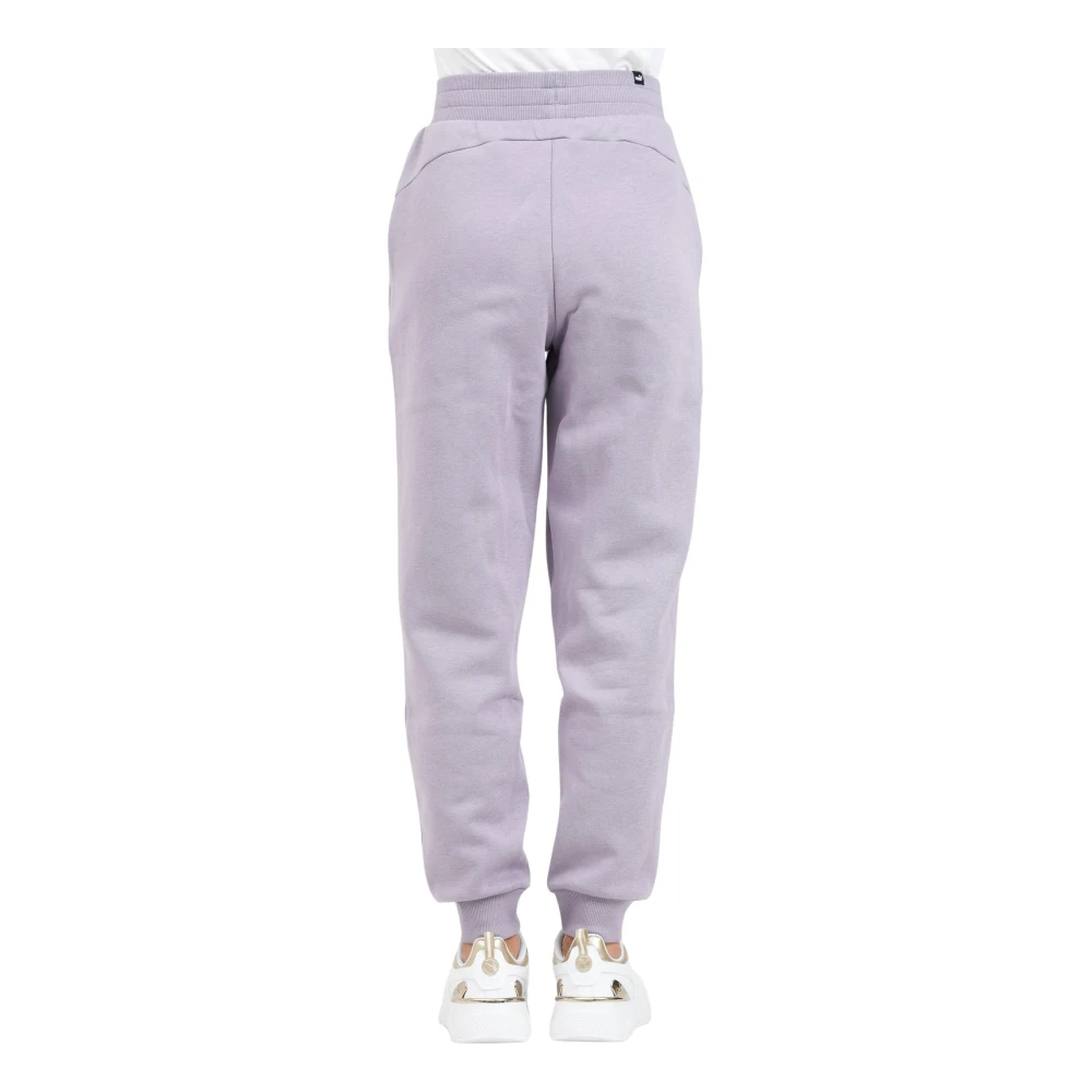 Puma Essentials Borduurwerk Joggers Paars Purple Dames