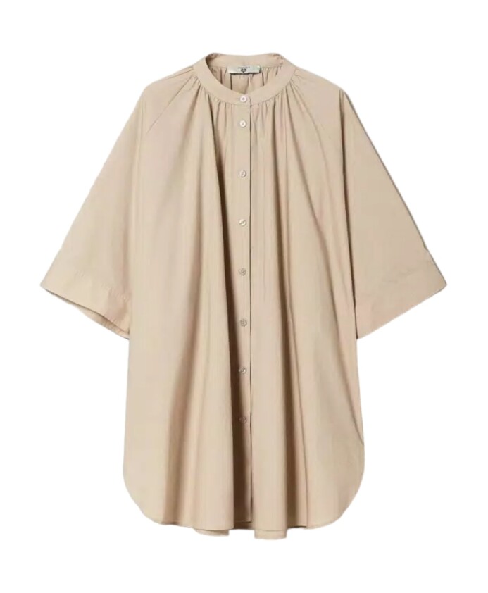 chemise-longue-en-coton-a-manches-courtes