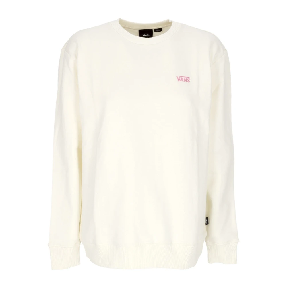 Vans Witte Sweatshirt met Geborduurd Logo White Dames