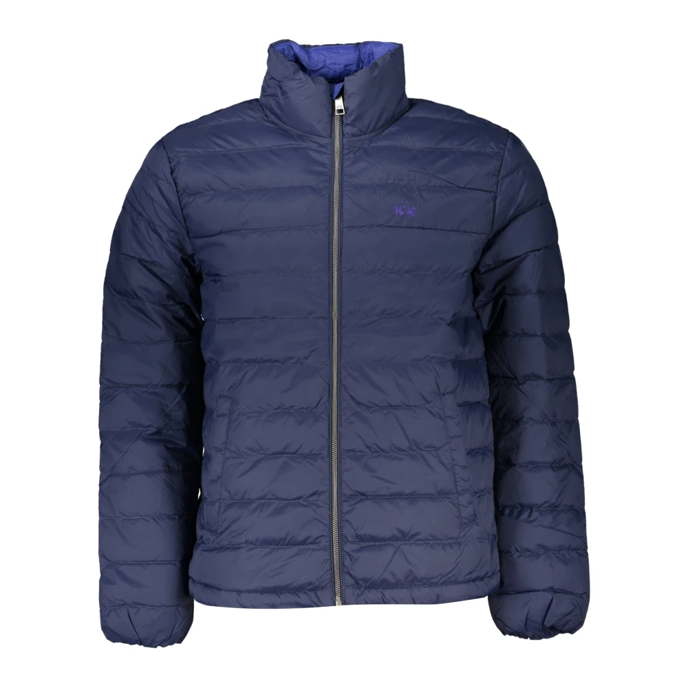 La Martina Men's Blue Winter Jackets, Xl, Jacket Embroidered Logo