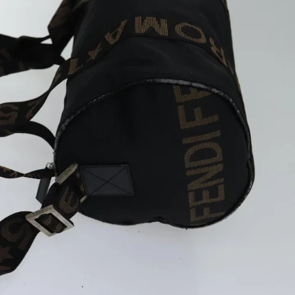 Fendi Vintage Pre-owned Nylon travel-bags Black Dames