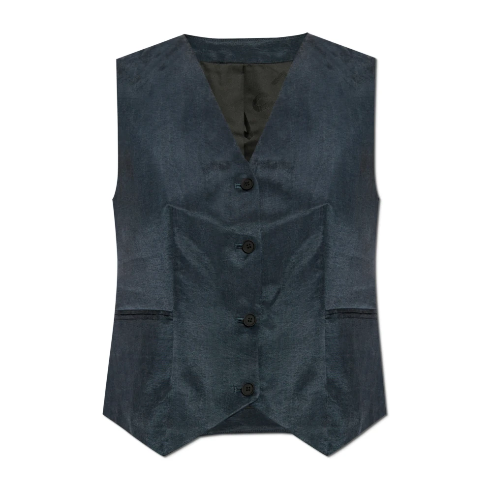 AllSaints Vest Averie Blue Dames