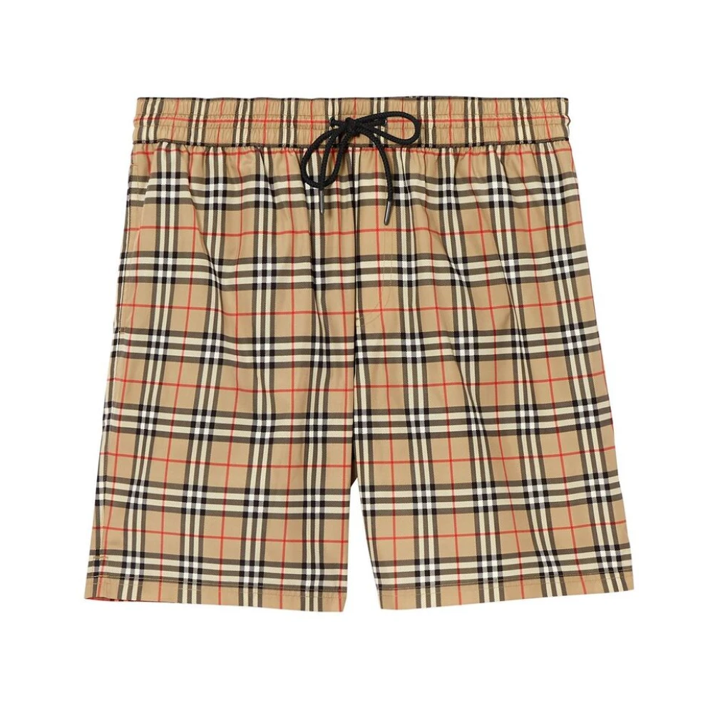 Burberry Vintage Check Beachwear Koordsluiting Shorts Multicolor Heren