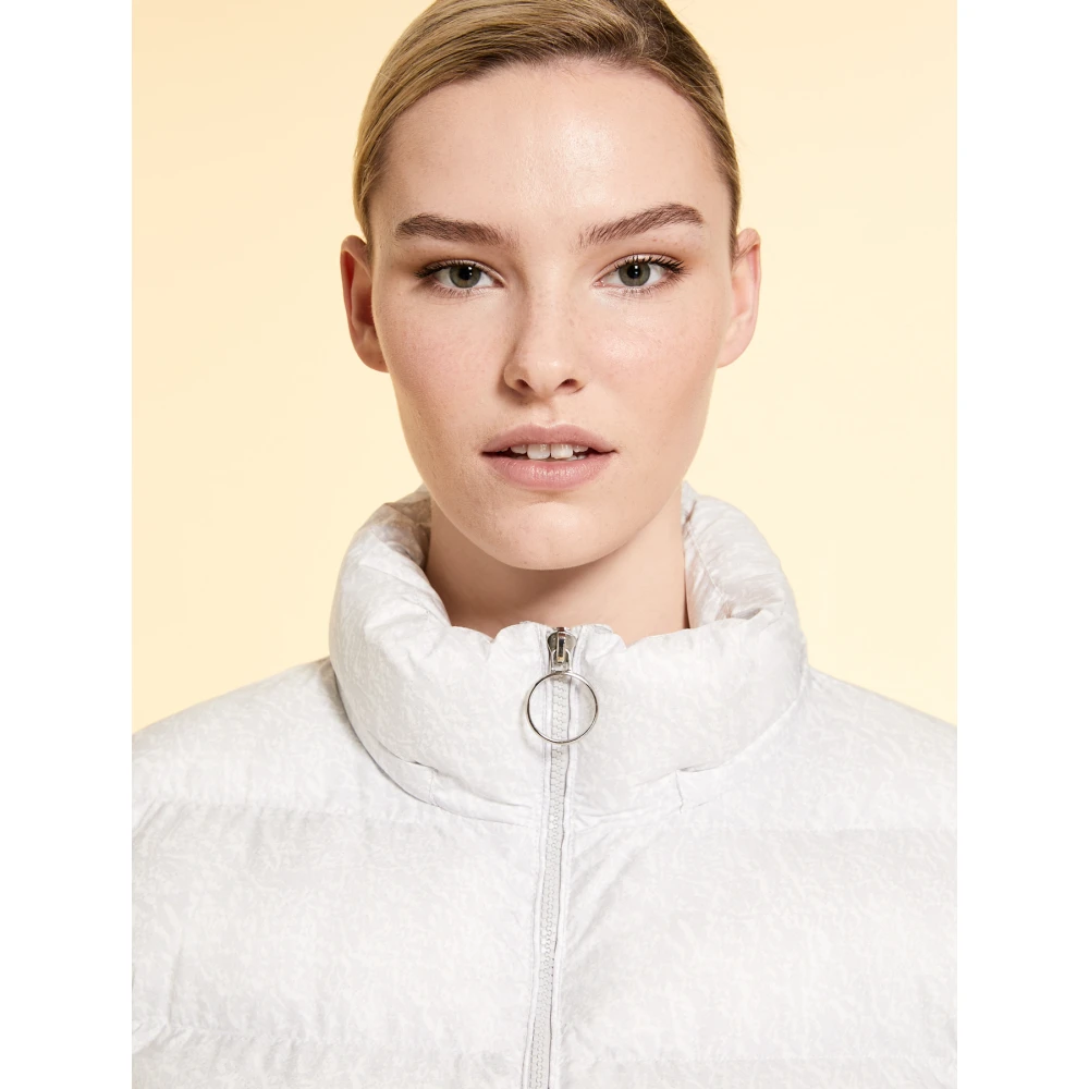 Marina Rinaldi Korte donsjas van waterafstotend polyester White Dames