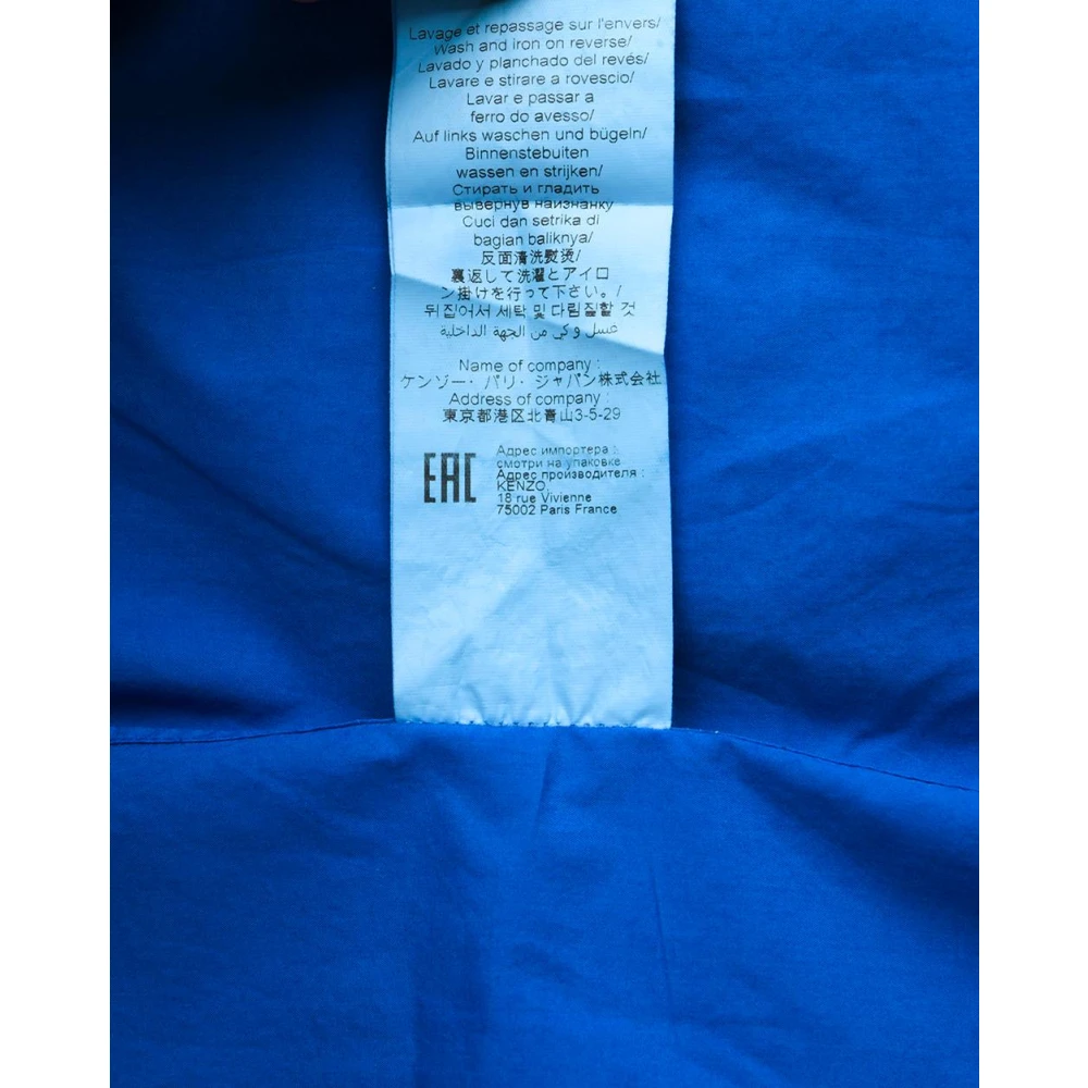 Kenzo Casual Katoenen Overhemd voor Mannen Blue Heren