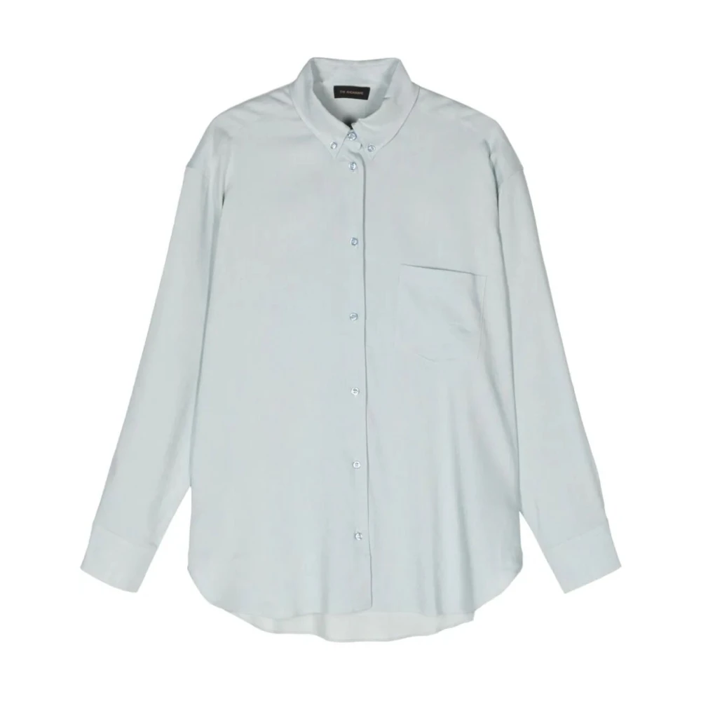 Andamane Oversized Button-Down Shirt in Licht Denim Blue Dames