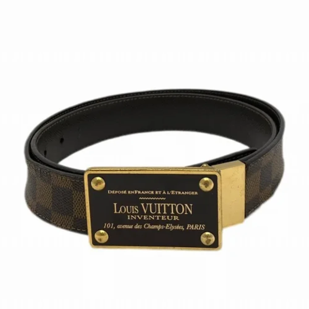 Louis Vuitton Vintage Pre-owned Canvas belts Brown Heren