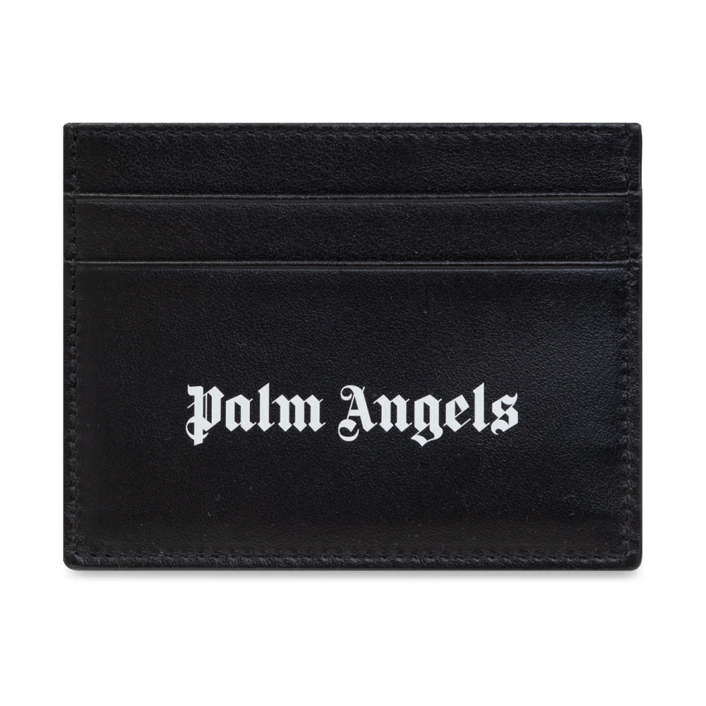 Palm Angels Leren pasjeshouder Zwart