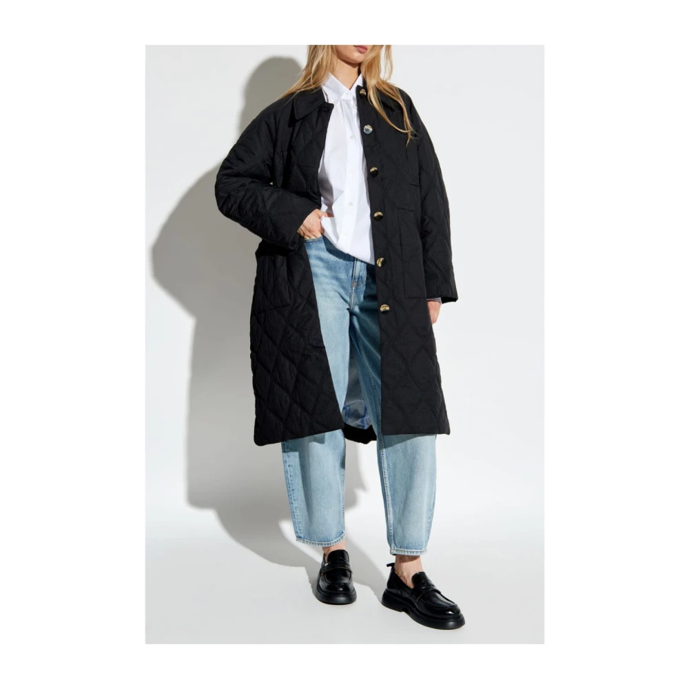 Ganni Heldere Blauwe Denim Jeans Blue Dames