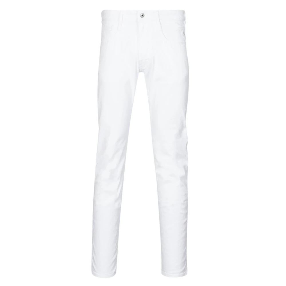Replay White Anbass Skinny Jeans - Male - Slim Fit Jeans - W31 - Jeans